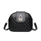 Women's Simple Shoulder Bag Texture Fashion Rhombus Embroidery Thread Shoulder Bag Women Crossbody Bag