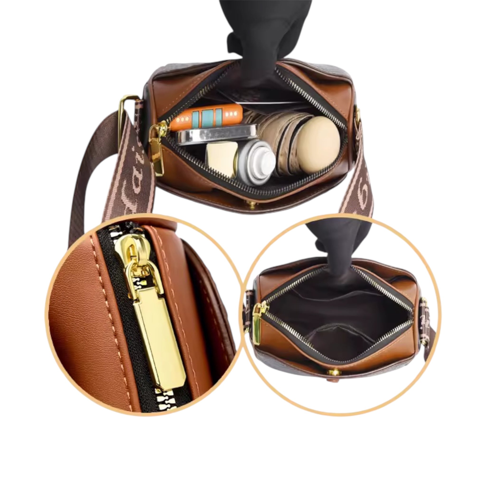 Dames schoudertas Rhombus leren modieuze schoudertas met grote capaciteit, dames crossbody tas