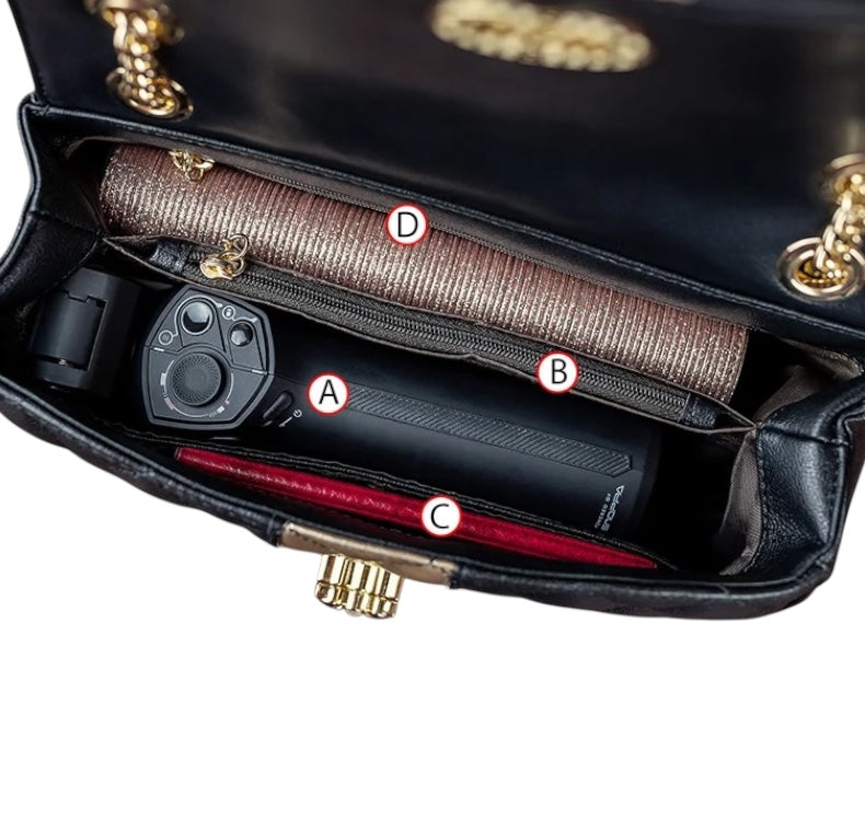Modieuze luxe damestas met diamanten ketting, multi-pocket, grote capaciteit dames schoudertas