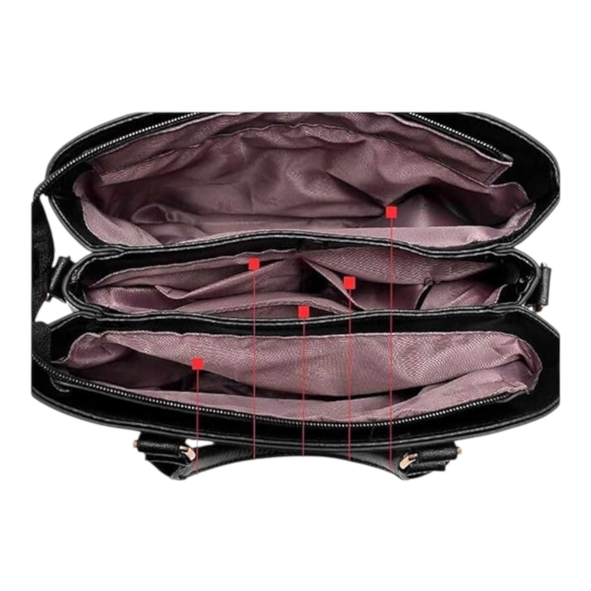 Dames Crossbody schoudertas Grote capaciteit Multi Pocket Waterdichte schoudertas Modieuze dames handtas