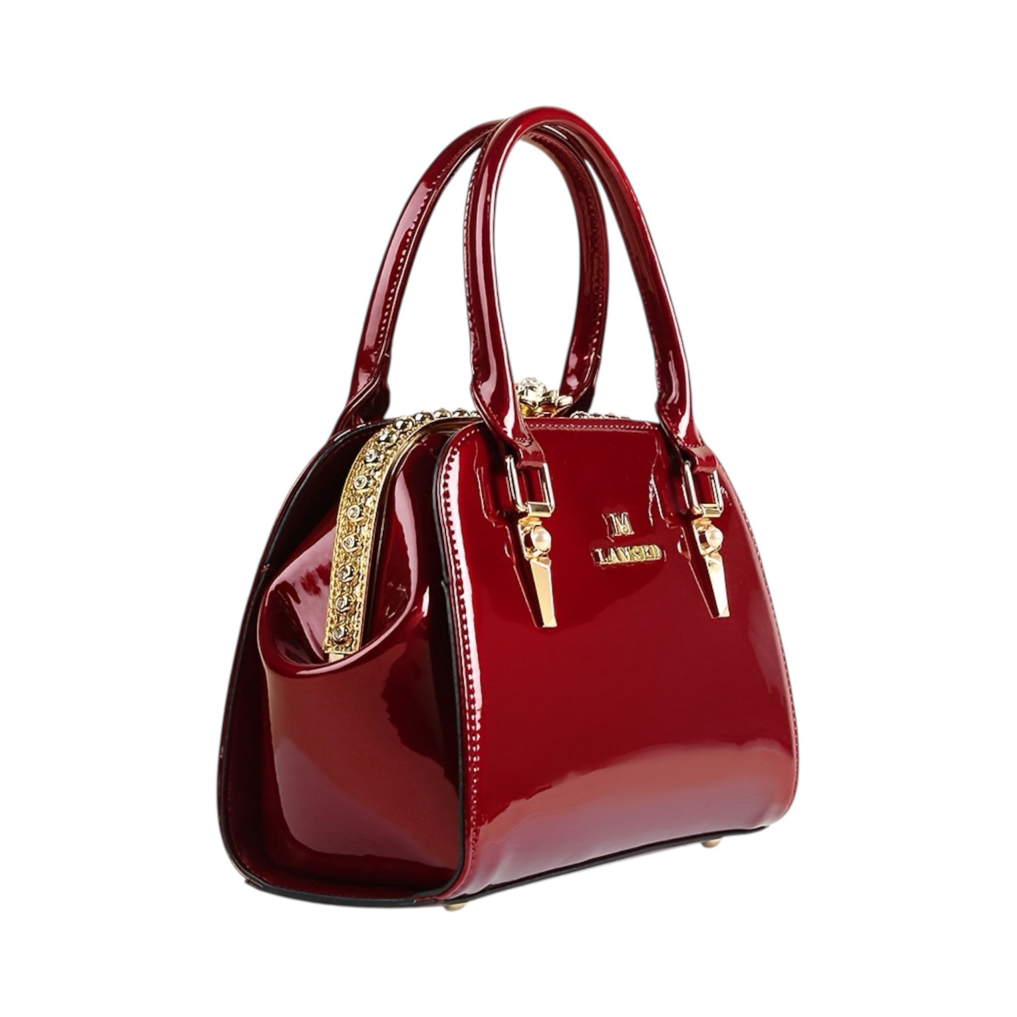 Luxe handtas voor dames, echt leer, stijlvolle sfeer, 2025, nieuwe glanzende elegante schoudertas voor dames met meerdere zakken