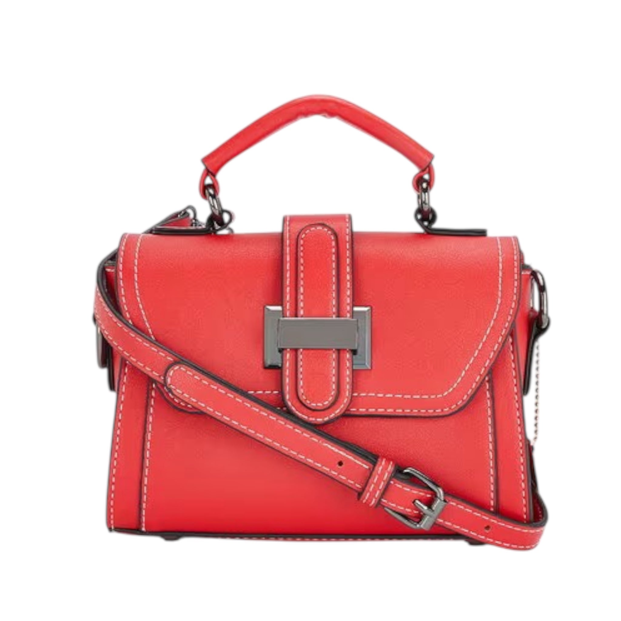Luxe damestas van PU met grote capaciteit, één schouderband, crossbodytas met meerdere zakken