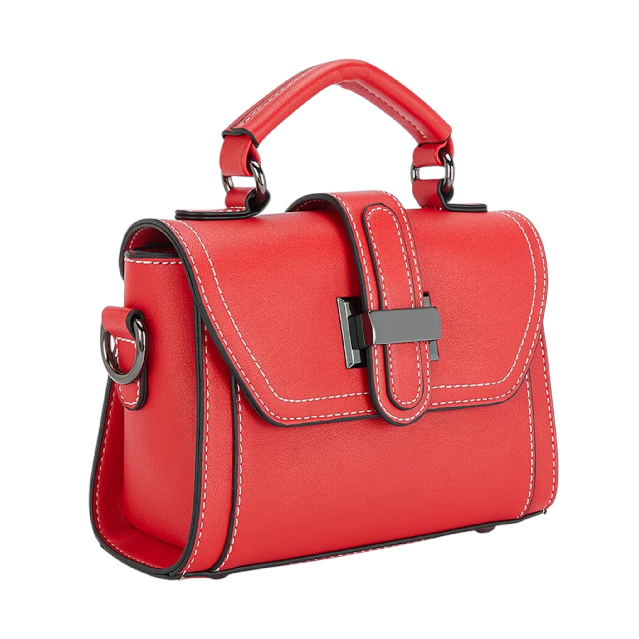 Luxe damestas van PU met grote capaciteit, één schouderband, crossbodytas met meerdere zakken