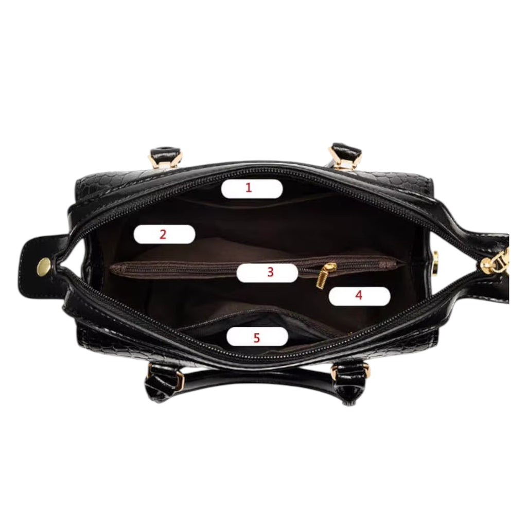 Women's Handbag Large Original Leather Capacity Stone Pattern Pillow Women's Shoulder bag Fashionable Women's Crossbody Bag