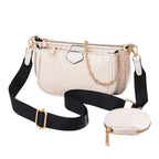 Women's Shoulder Bag Two Part Multi Pocket Large Capacity Fashionable Crossbody Bag Women's Shoulder Messenger Bag
