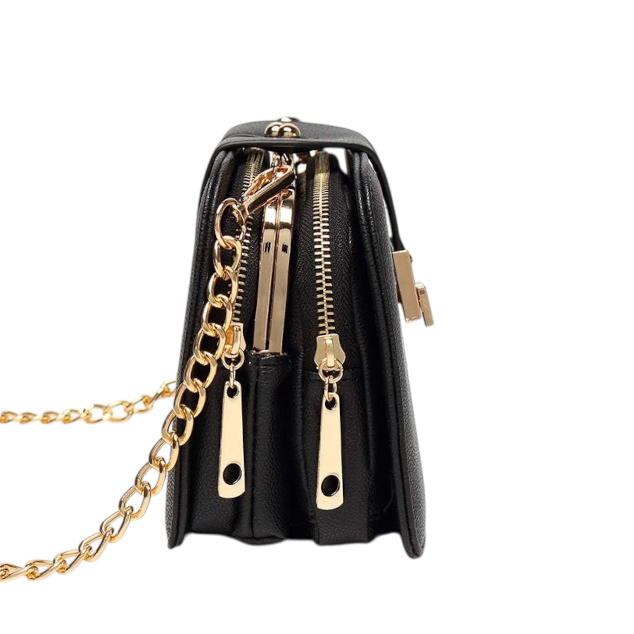 Damestas Enkele schouder diagonaal crossbody tas Meerdere zakken Grote capaciteit Originele leren dames schoudertas
