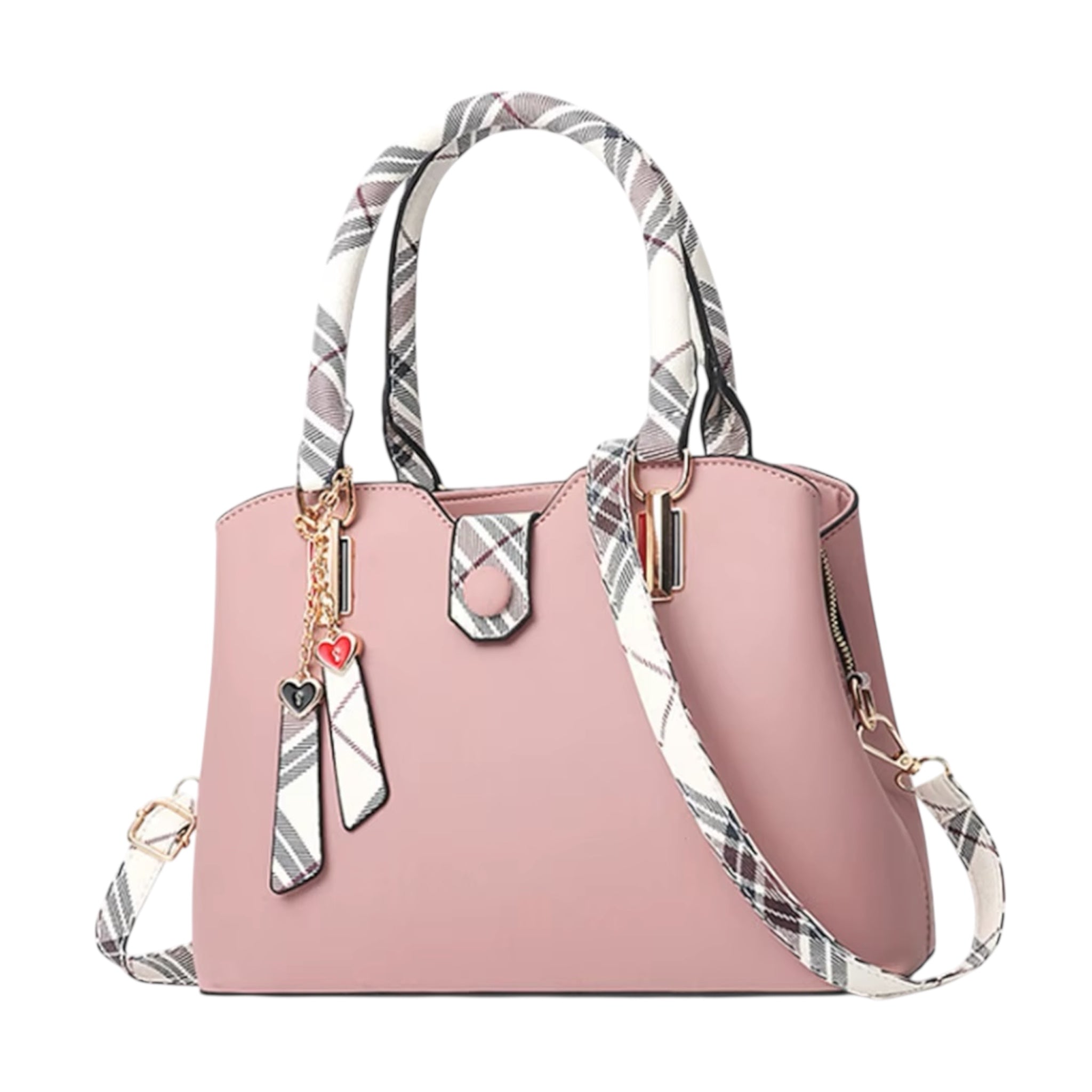 Luxe damestas van leer, grote capaciteit, kleine vierkante crossbodytas met meerdere zakken, schoudertas voor dames