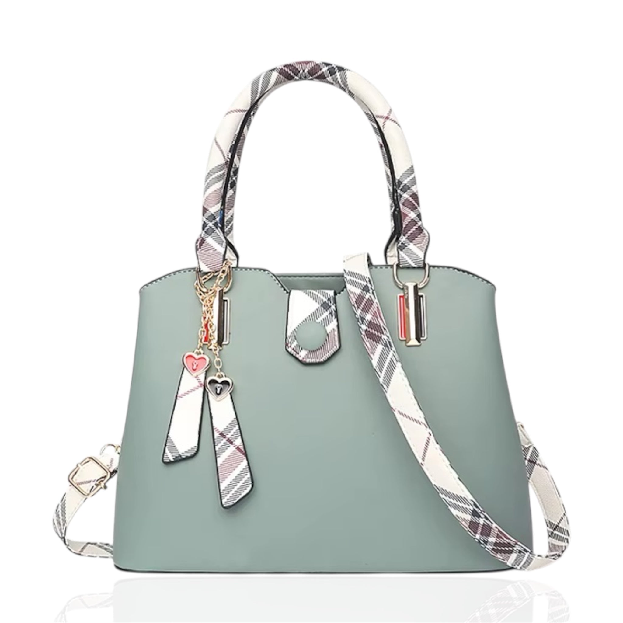 Luxe damestas van leer, grote capaciteit, kleine vierkante crossbodytas met meerdere zakken, schoudertas voor dames