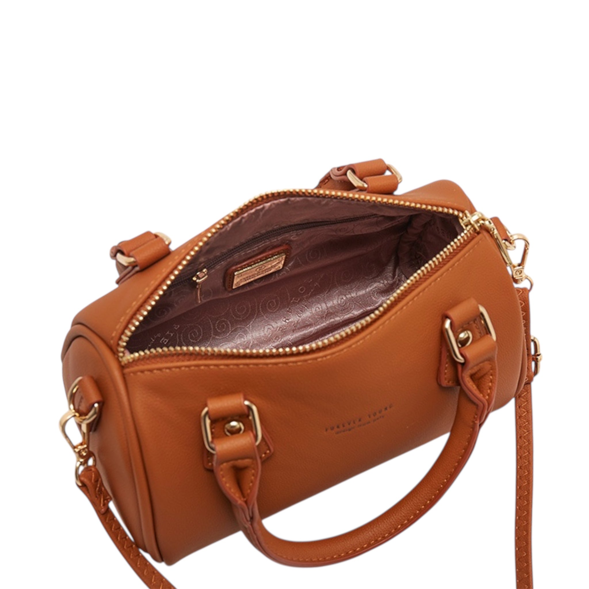 Modieuze kussentas van leer met grote capaciteit voor dames, schoudertas met meerdere ritsvakken, crossbodytas voor dames