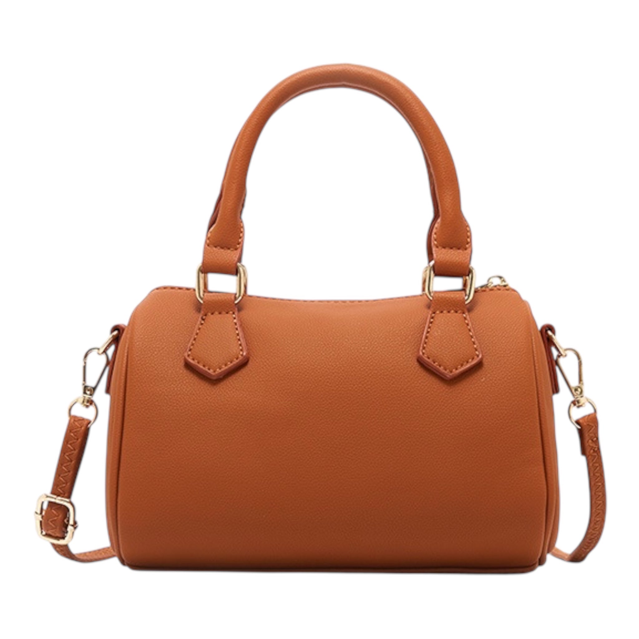 Modieuze kussentas van leer met grote capaciteit voor dames, schoudertas met meerdere ritsvakken, crossbodytas voor dames