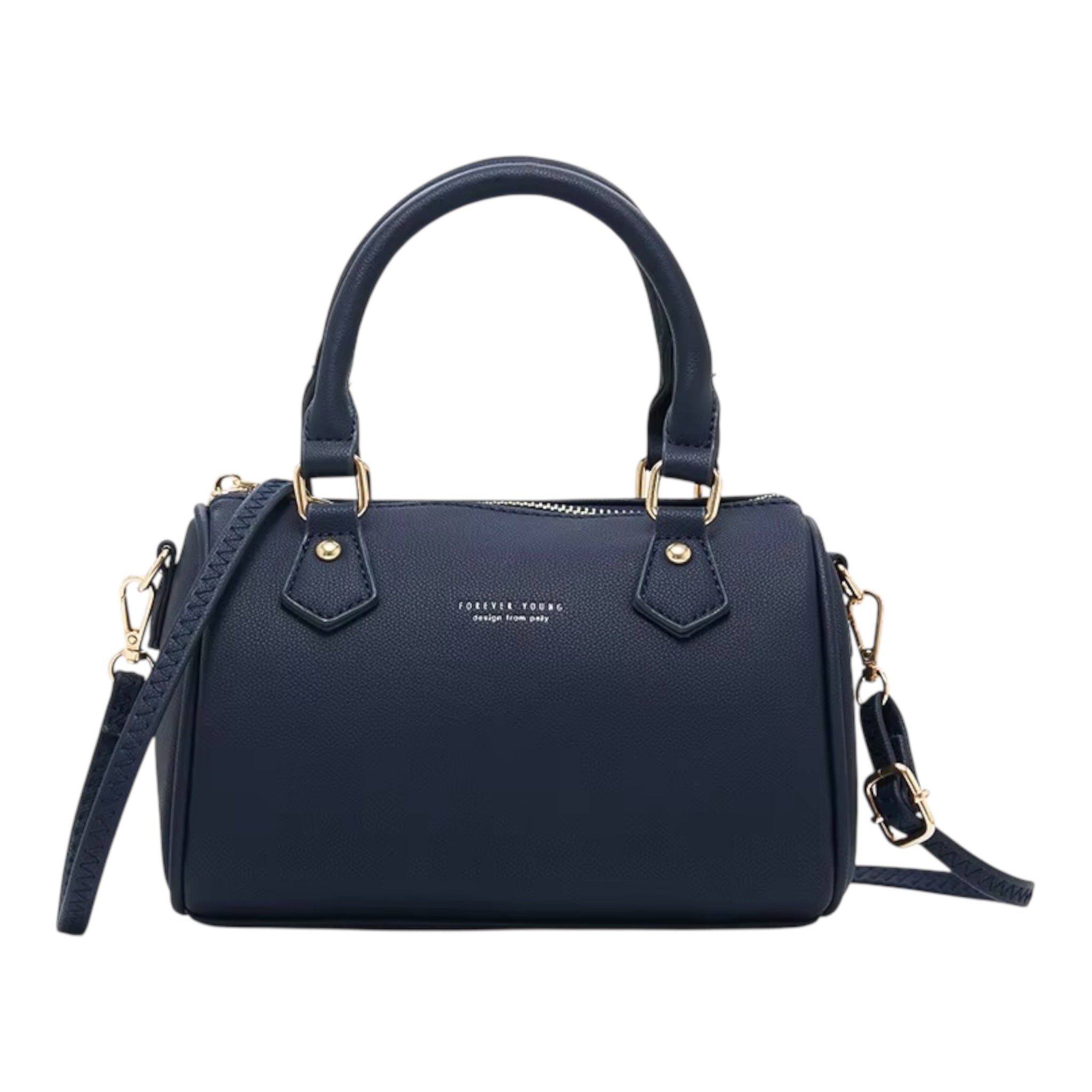 Modieuze kussentas van leer met grote capaciteit voor dames, schoudertas met meerdere ritsvakken, crossbodytas voor dames