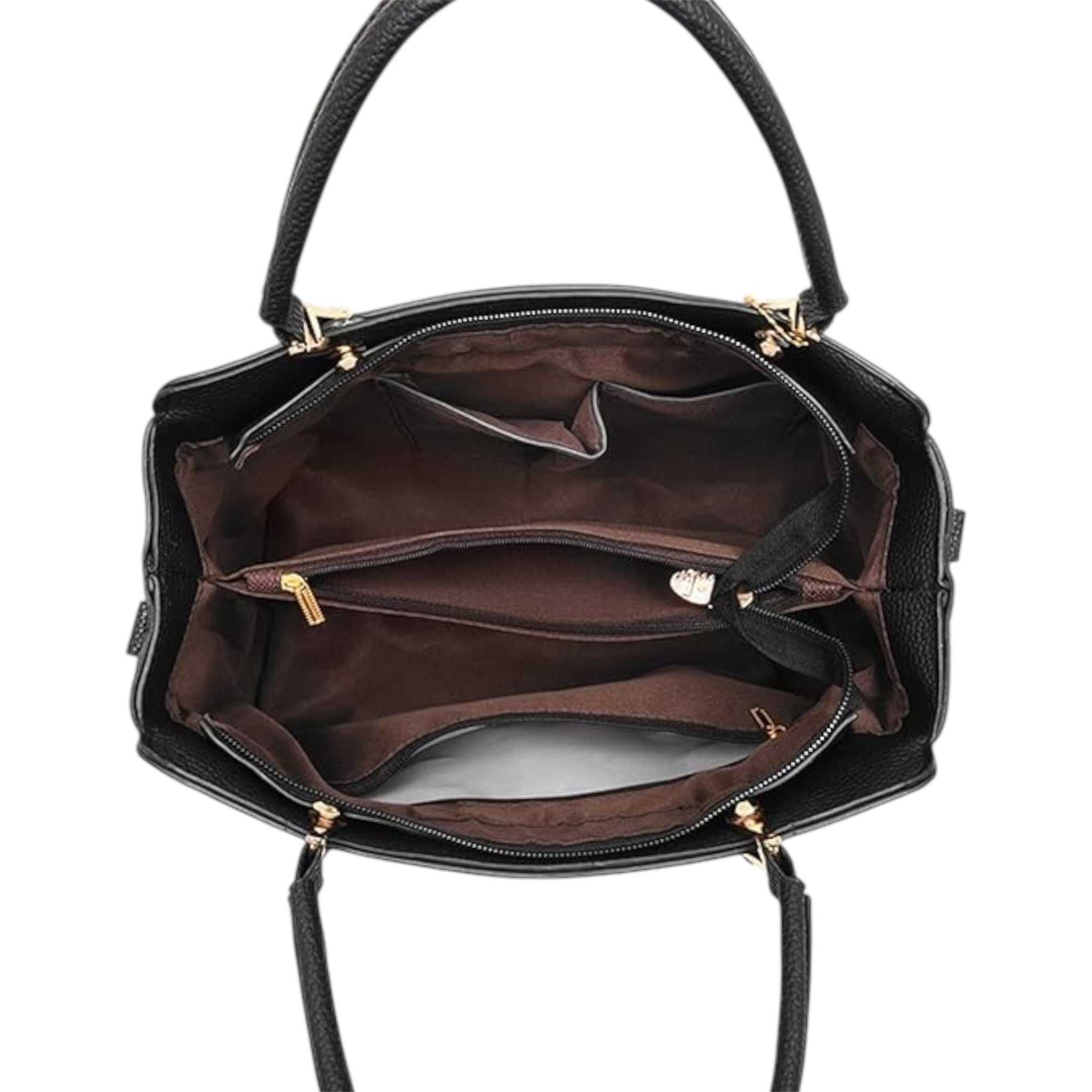 Women's Luxury Handbag Multi Zipper Pocket Large Capacity Original Leather Crossbody Bag Women's Shoulder Messenger Bag