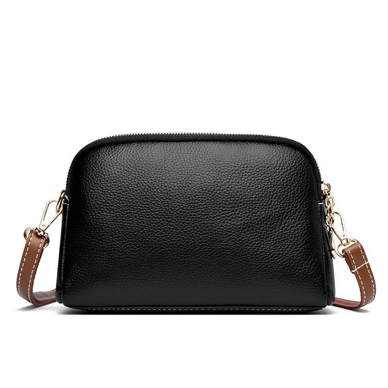 Women's Fashionable Shoulder Bag Coin Purse Messenger Small Bag Large Capacity Original Leather Women's Shoulder Bag
