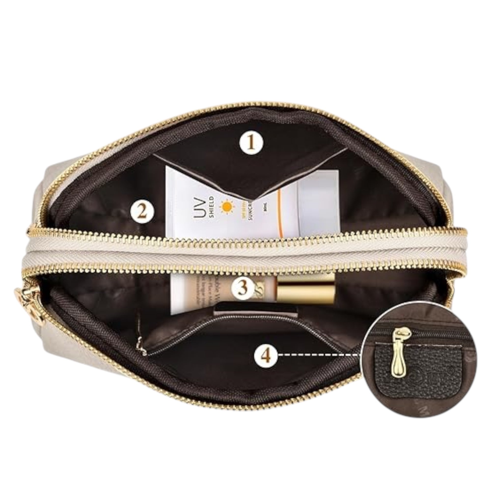 Women's Fashionable Shoulder Bag Coin Purse Messenger Small Bag Large Capacity Original Leather Women's Shoulder Bag