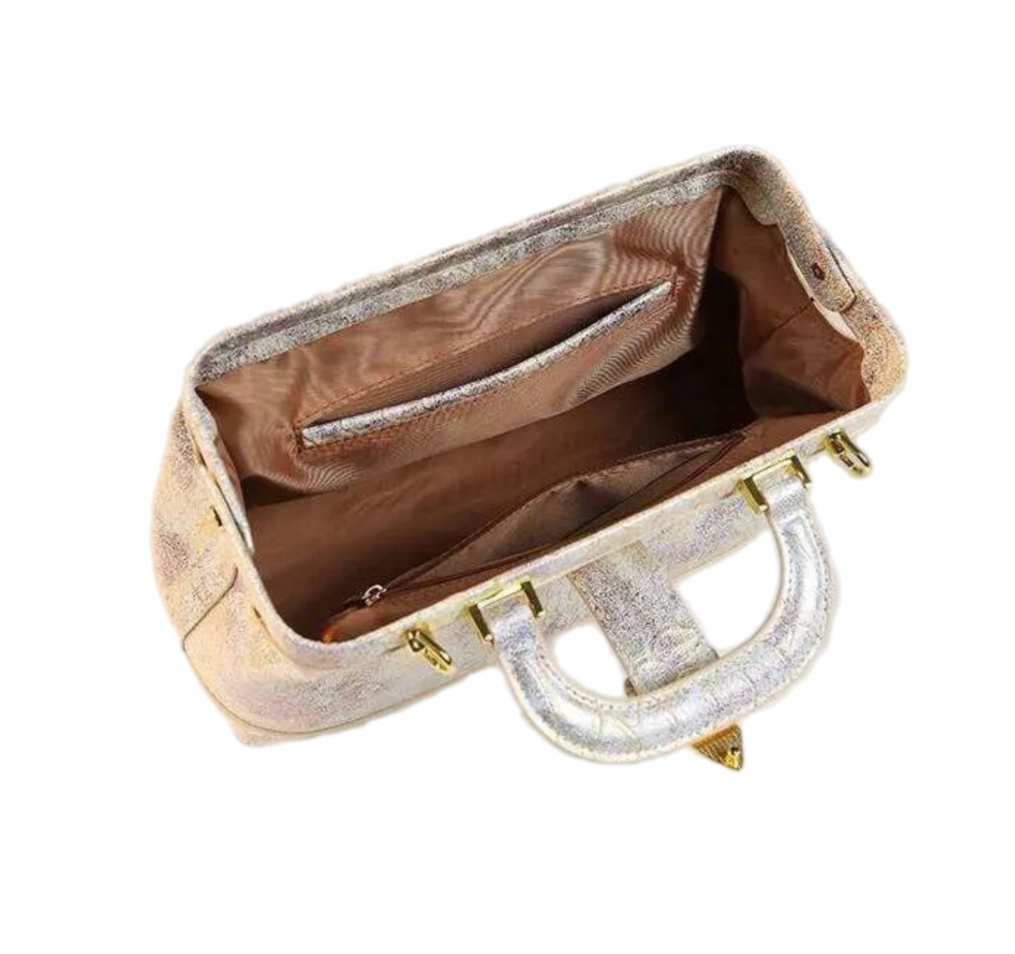 Women's Luxury Handbag Original Leather Large Capacity Party Retro Snakeskin Pattern Dumpling Women Handbag