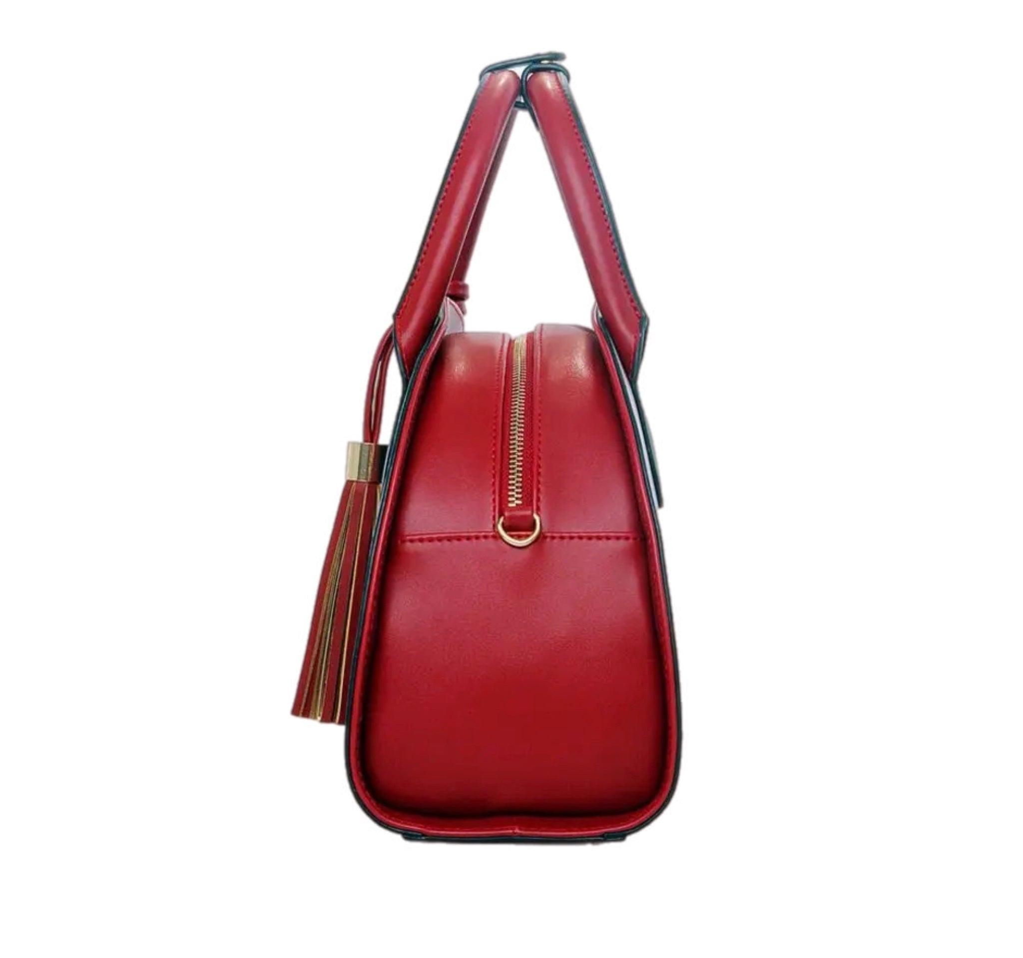 Luxe handtas voor dames, origineel leer, grote capaciteit, ritsvak, modieuze tas, damesfeesthandtas