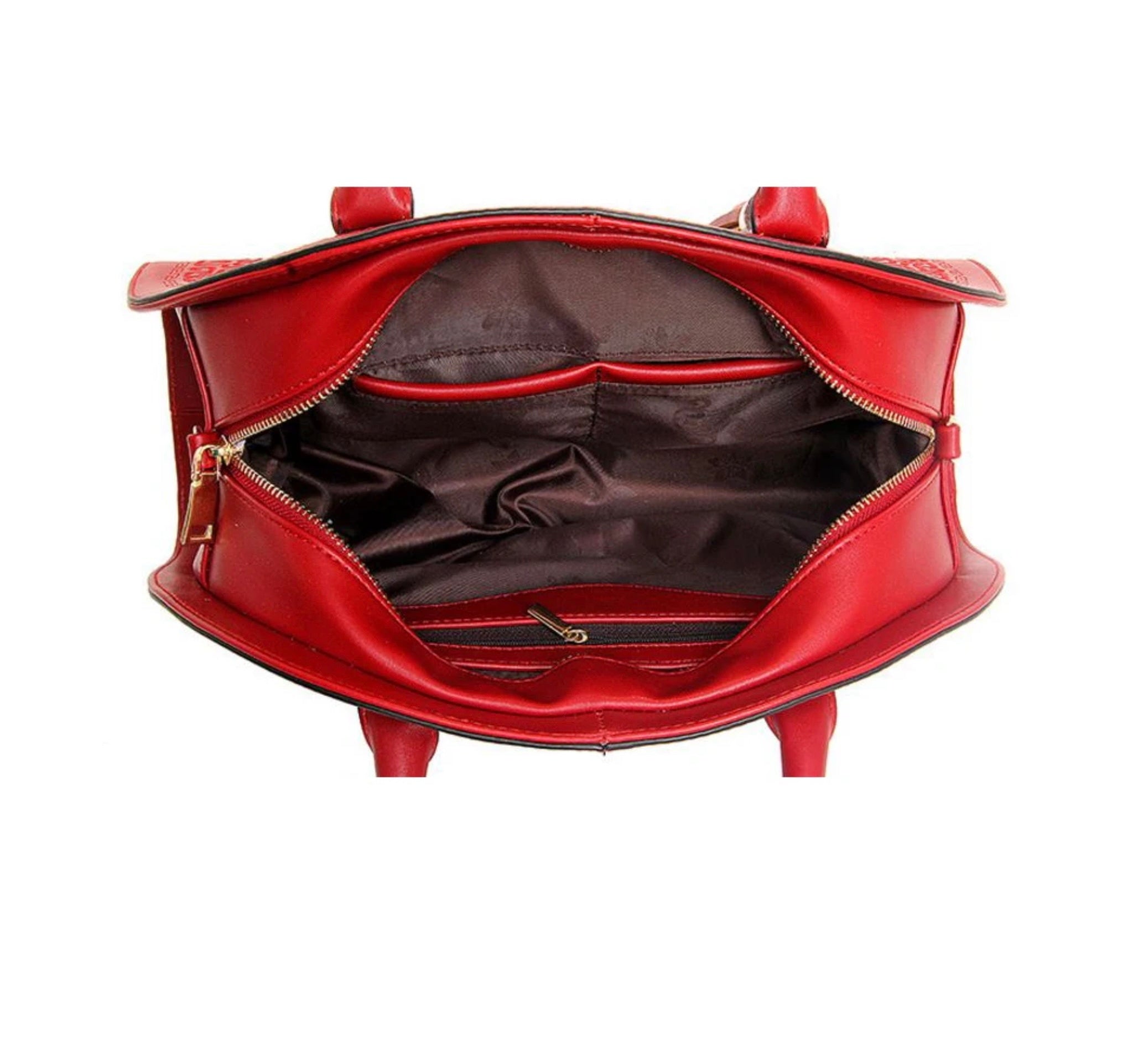 Luxe handtas voor dames, origineel leer, grote capaciteit, ritsvak, modieuze tas, damesfeesthandtas