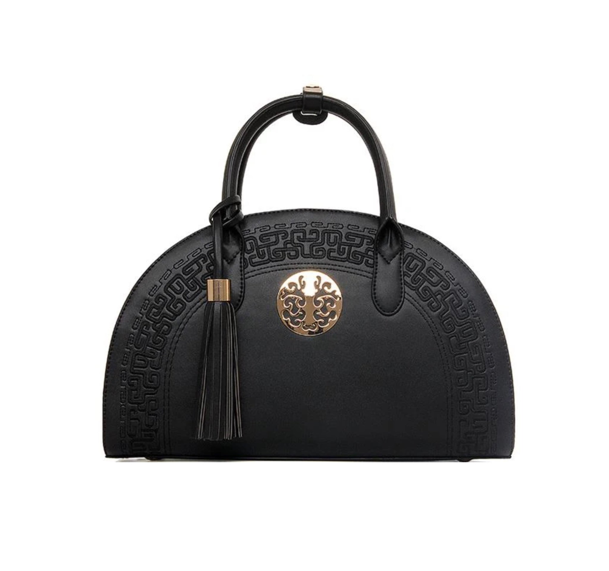 Luxe handtas voor dames, origineel leer, grote capaciteit, ritsvak, modieuze tas, damesfeesthandtas