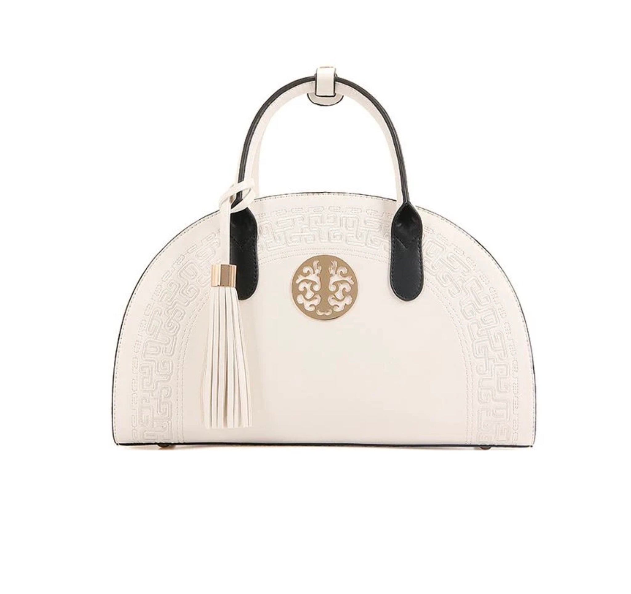 Luxe handtas voor dames, origineel leer, grote capaciteit, ritsvak, modieuze tas, damesfeesthandtas