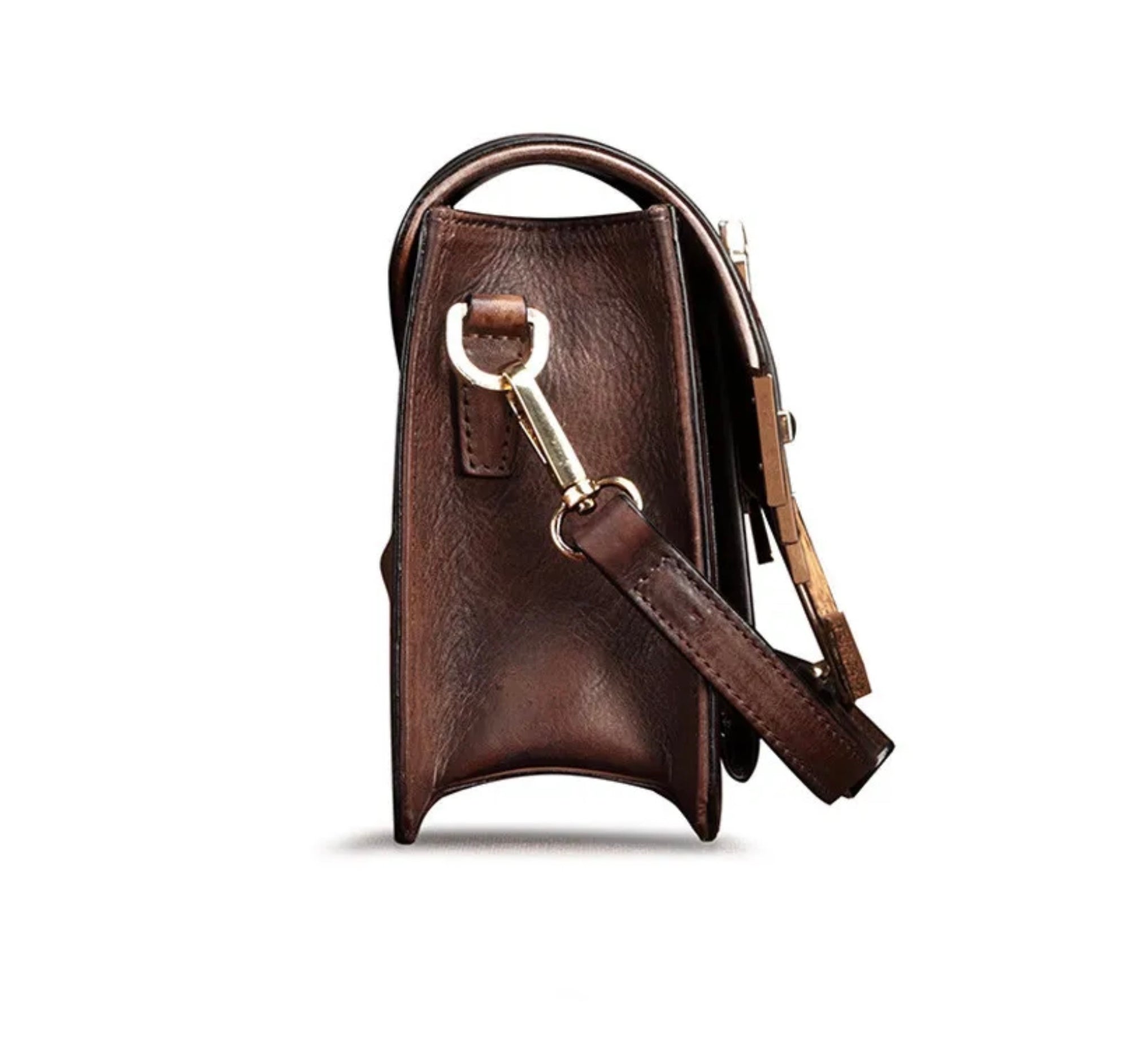 Women Fashionable Shoulder Bag Large Capacity Original Diagonal Leather Retro Small Square Bag Women's Shoulder Bag