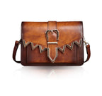 Women Fashionable Shoulder Bag Large Capacity Original Diagonal Leather Retro Small Square Bag Women's Shoulder Bag