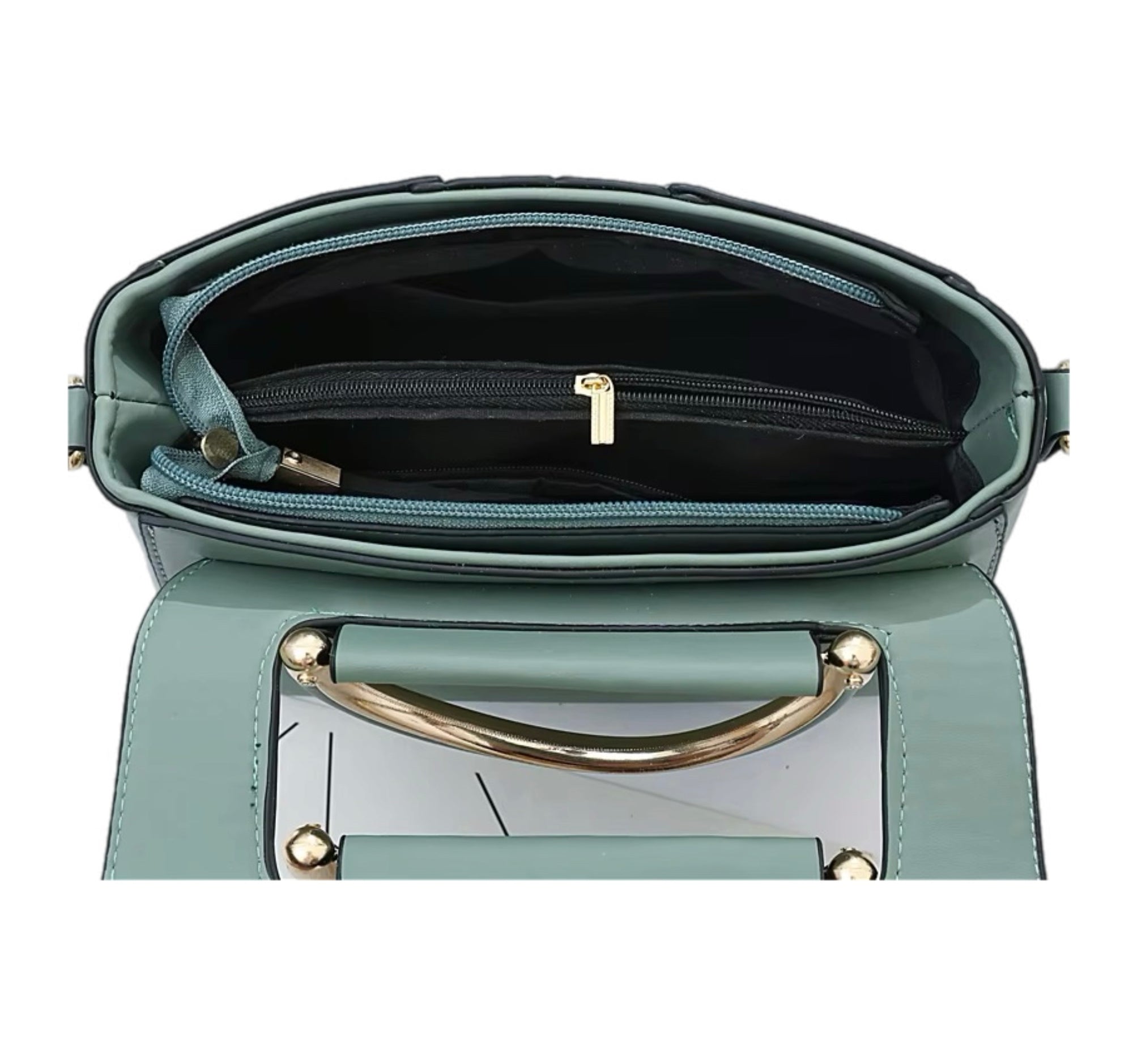 Women's Original Leather Shoulder Messenger Bag Zipper Pocket Large Capacity Handbag Fashion Women's Shoulder Bag
