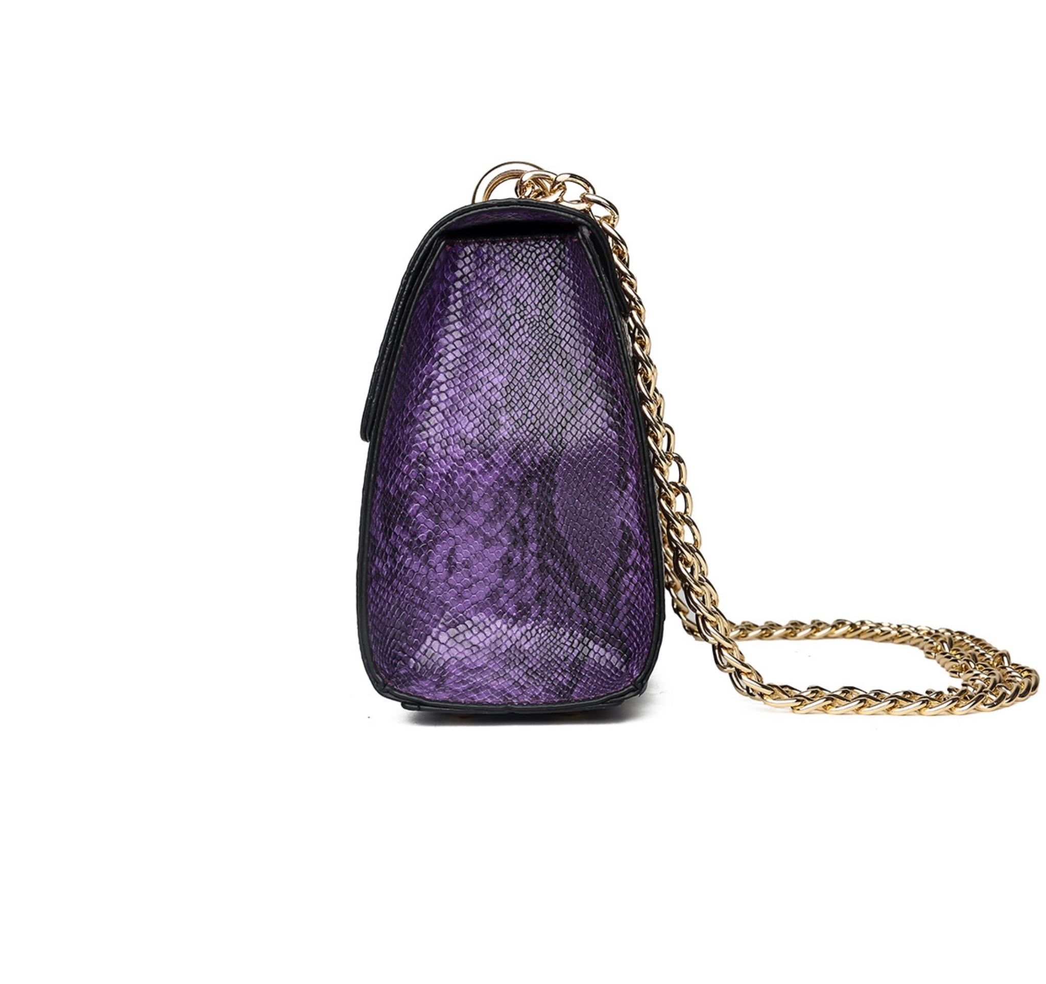 Damesmode Schoudertas met slot en ketting, kleine vierkante tas, originele leren tas, grote capaciteit dames schoudertas
