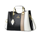 Women's Luxury Handbag PU Leather Multi Zipper Pocket Large Capacity Women's One Shoulder Portable Messenger Bag