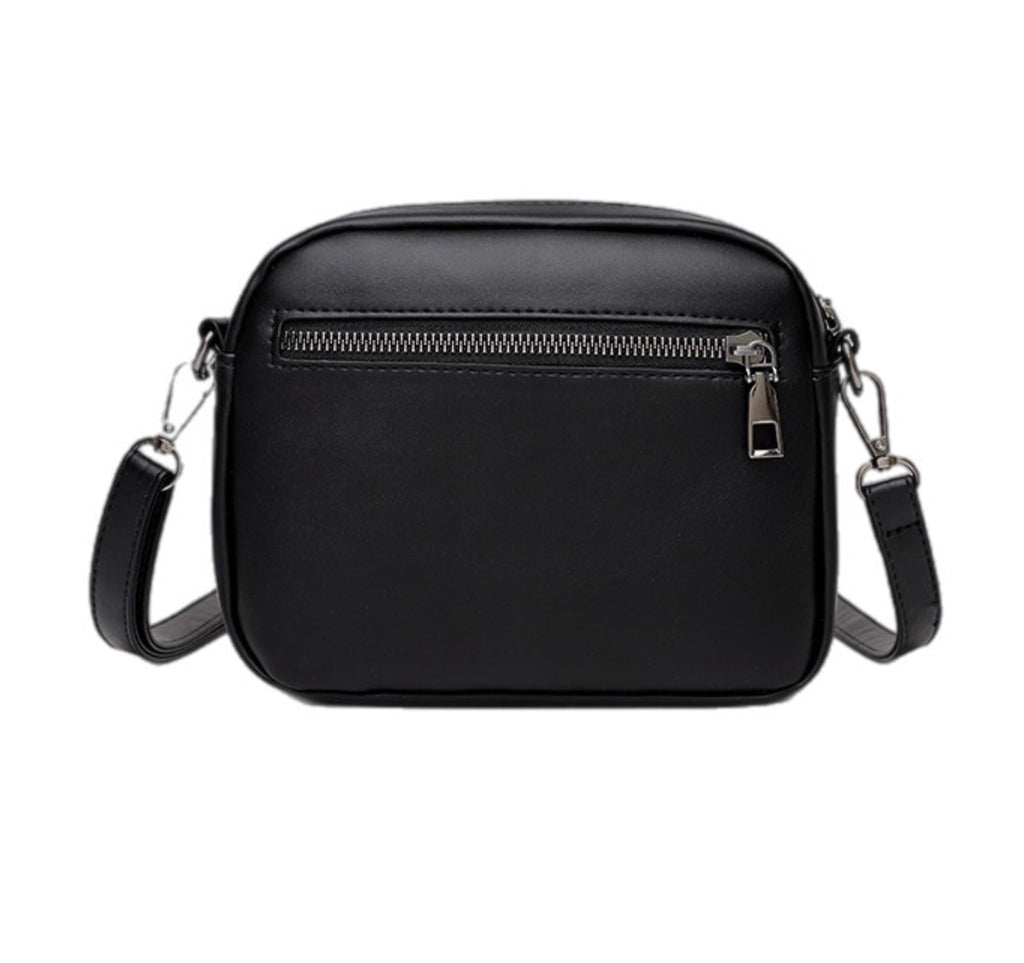 Women's Fashionable Crossbody Bag Multi Zipper Pocket Soft Leather Large Capacity Rhombus Women's Shoulder Messenger Bag