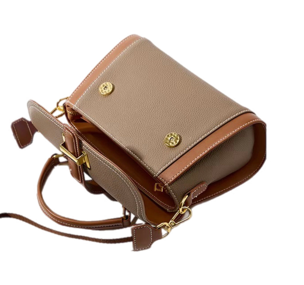 Women's Light Luxury One-shoulder Versatile Advanced Texture Fashion Handbag Original Leather  Multi Pocket Women Shoulder Bag