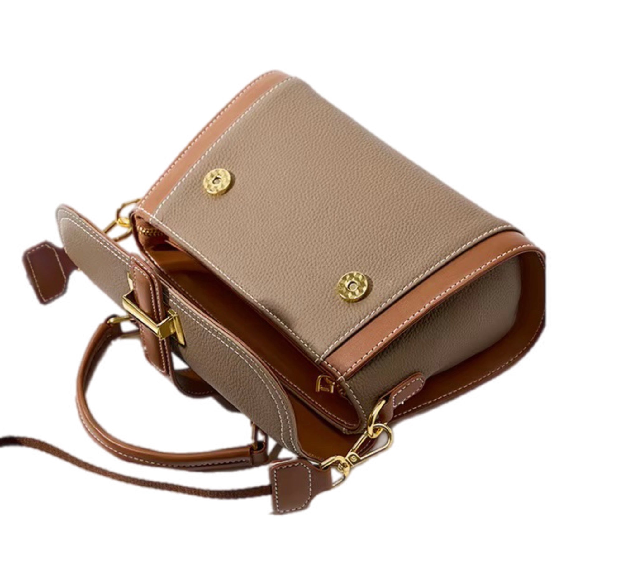 Women's Light Luxury One-shoulder Versatile Advanced Texture Fashion Handbag Original Leather  Multi Pocket Women Shoulder Bag