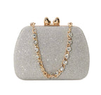 Women's Luxury Handbag Large Capacity Shoulder Bag Rhinstone Crafted Chain Handheld Women's Crossbody Small Square Bag