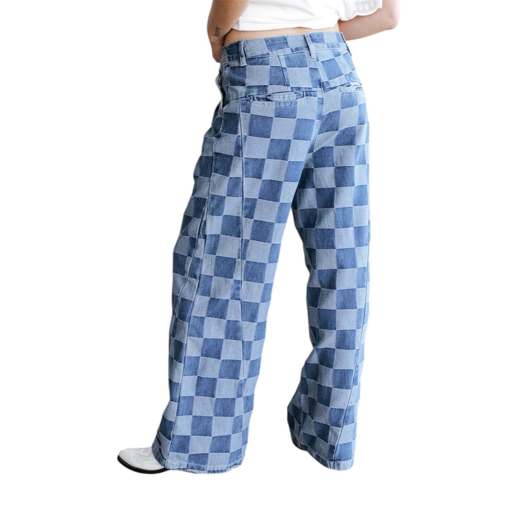 Pantaloni larghi alla moda da donna, a gamba larga, nuovi, larghi, a vita alta, casual, alla moda, da donna