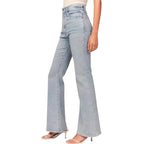 Women's Fashionable Casual Solid Color Jeans Vintage Denim Ladies Jeans Women's Fashion High Waist Wide Leg Jeans
