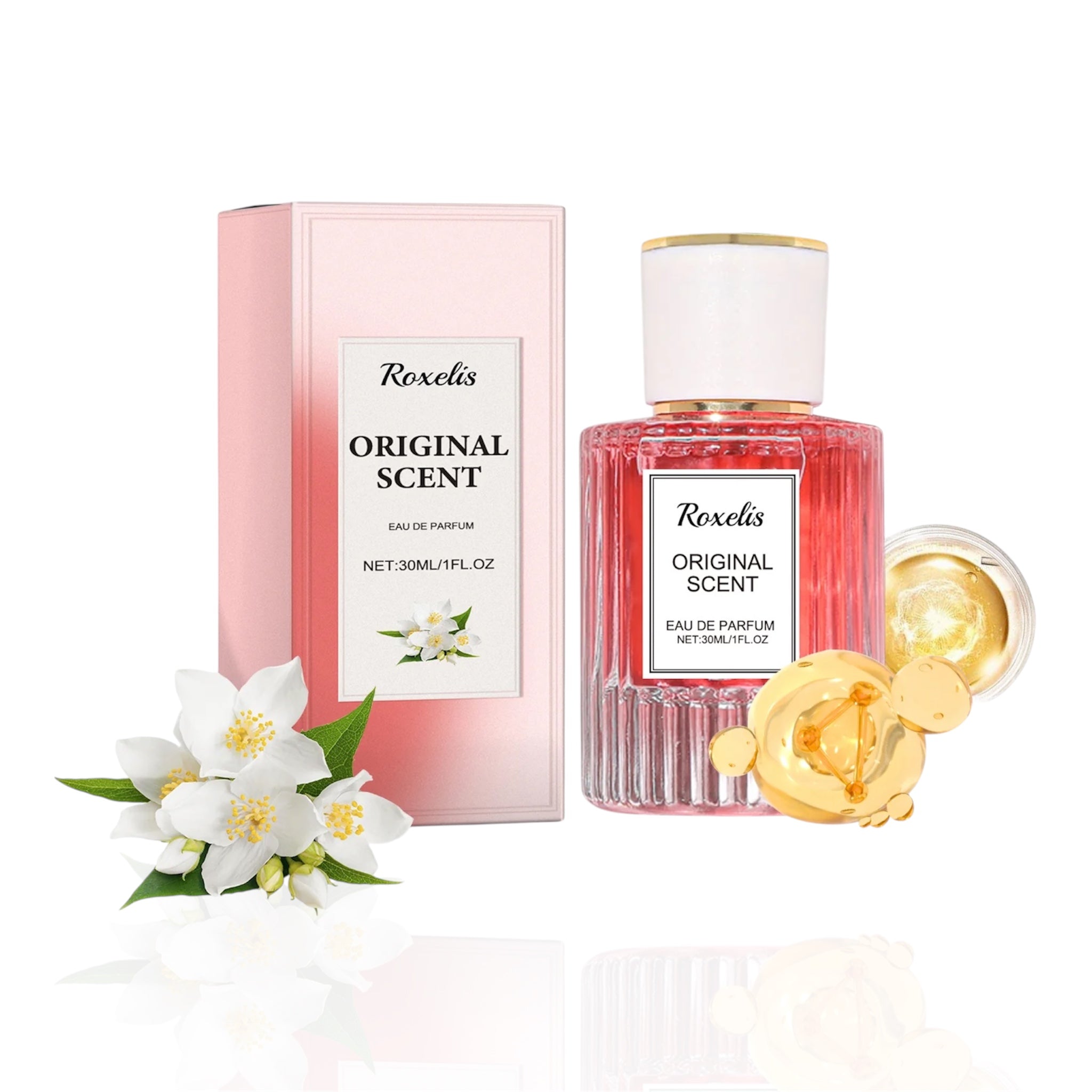Women's Pheromone Perfume Natural Fresh Jasmine Fragrance Long-Lasting Light Fragrance 30ml Eau De Women’s Perfumes