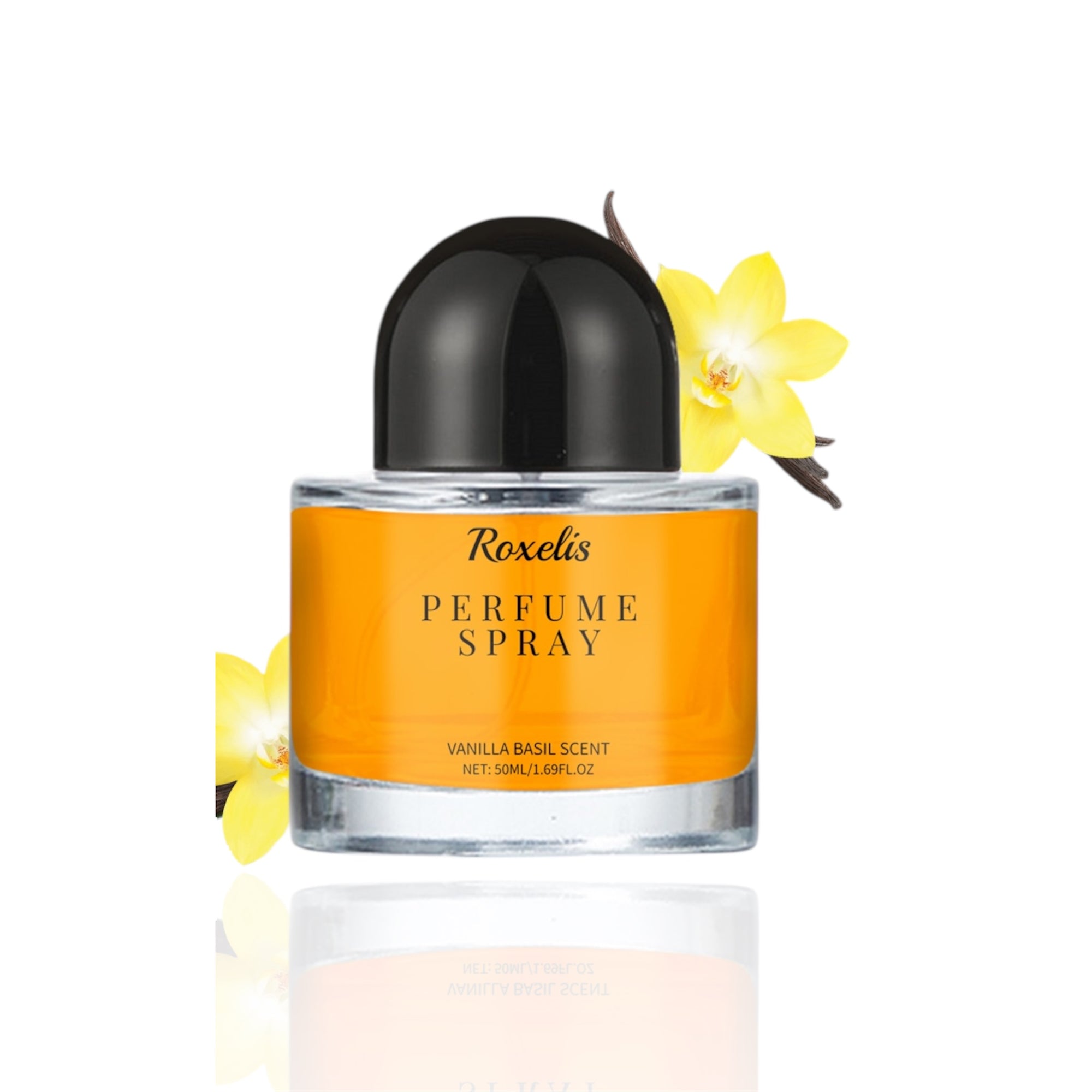 Women's Roxelis 50ml Vanilla Basil Perfume Mild Niche Vanilla Light Fragrance Long-Lasting Date Charm Natural Elegant Perfume