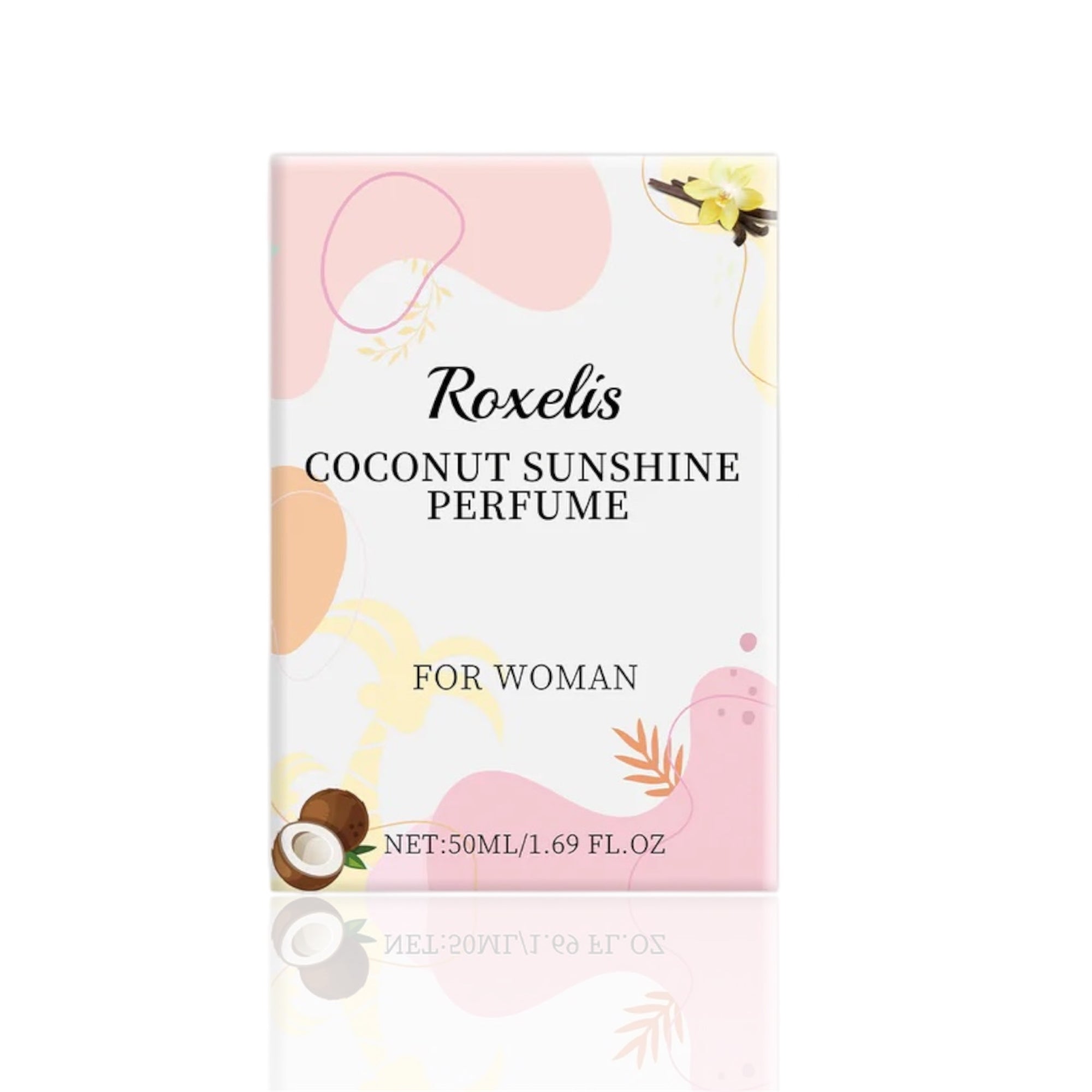 Roxelis Light Vanilla Coconut 50ml Perfume Fresh Light Fragrance Lasting Light Elegant Exudes Attractive Women's Fragrance - Acquisti Online