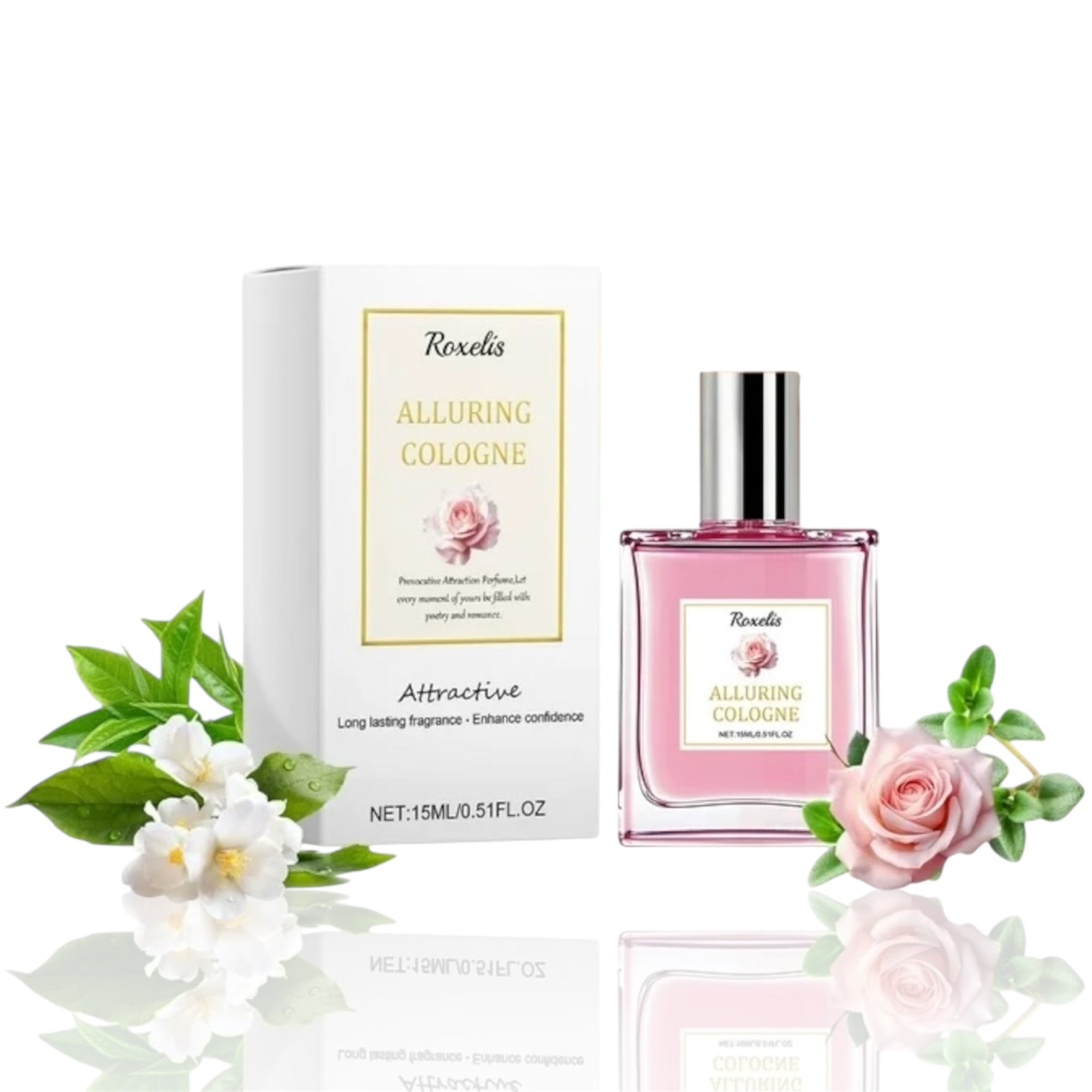 Roxelis Alluring Cologne 15ml Women Perfume Rose Perfume Long Lasting Fragrance Floral Botanical Fragrance Body Mist - Acquisti Online