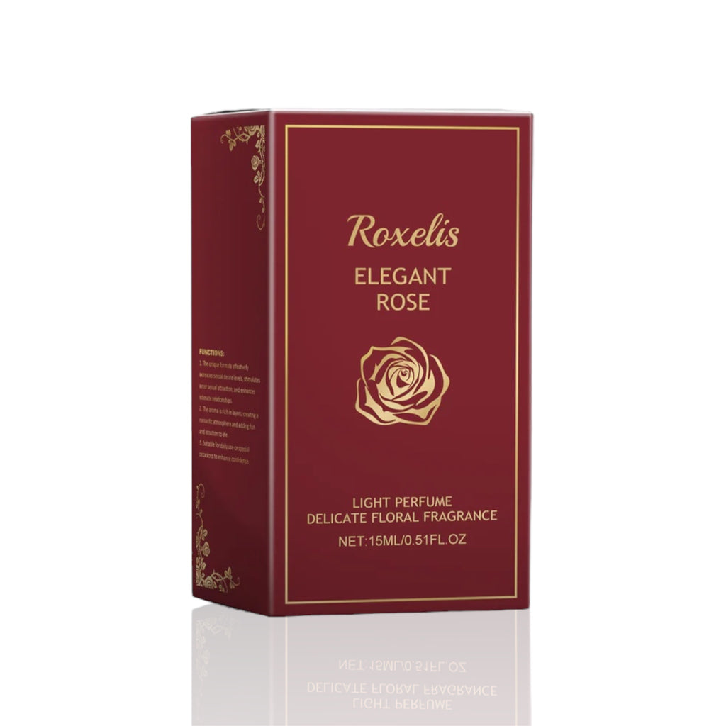 Roxelis Elegant Rose Perfume 15ml Light Perfumes Rose Essential Oil Fragrance Water Pheromone Delicate Floral Women's Perfumes - Acquisti Online