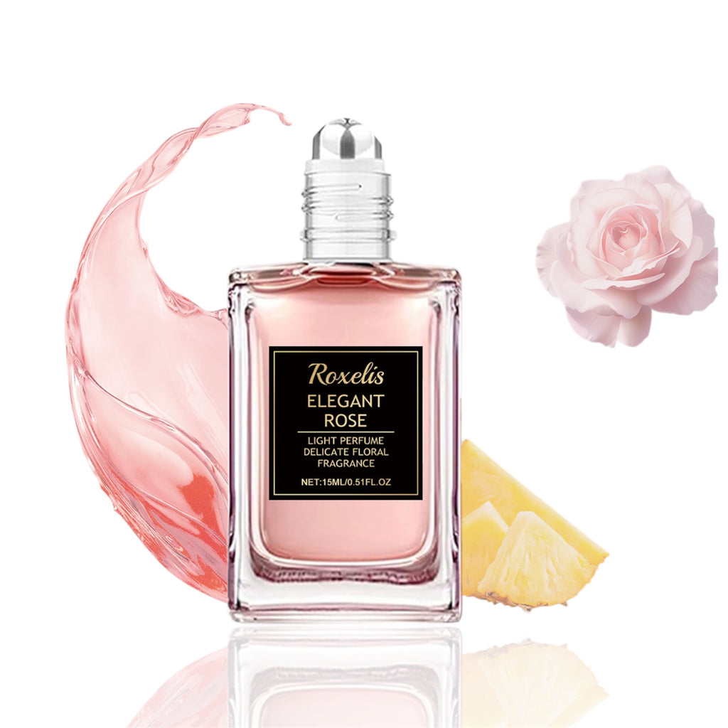 Roxelis Elegant Rose Perfume 15ml Light Perfumes Rose Essential Oil Fragrance Water Pheromone Delicate Floral Women's Perfumes - Acquisti Online