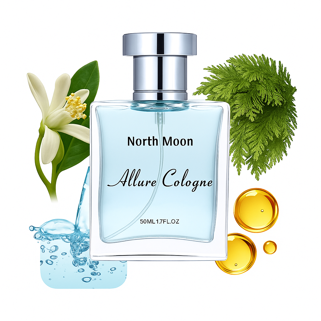 North Moon Allure Cologne 50ml Perfume Mild Fresh Light Fragrance Niche Natural Long Lasting Luxury Women's Perfume - Acquisti Online