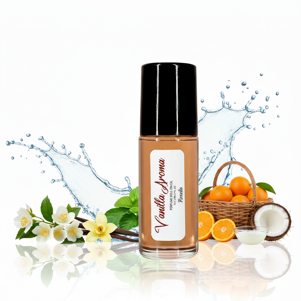 Roxelis Vanilla Aroma Perfume 30ml Roll On Oil Perfume Long Lasting Fragrance Light And Elegant Aromas Women Perfume - Acquisti Online