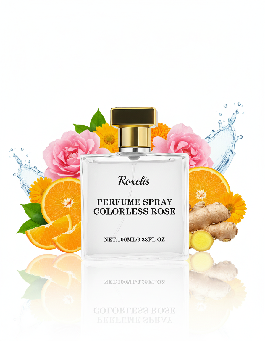 Roxelis Colorless Rose Perfume 100ml Women Perfume Long Lasting Fragrance Fresh Elegant Charming Women's Perfume - Acquisti Online