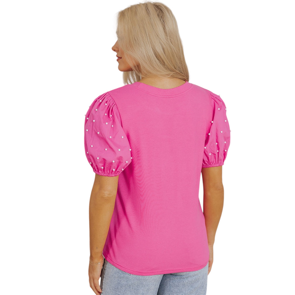 Women's Fashionable Solid Color Round Neck Pullover Simple Women's Sleeve Casual Women's Fashionable Short Dress