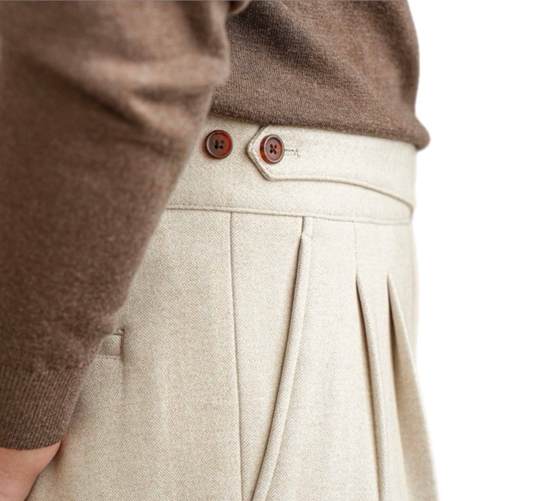 Herenmode, zakelijke casual formele broek, rechte broek, modieuze stijl, rechte, normale herenbroek met lange broekspijpen