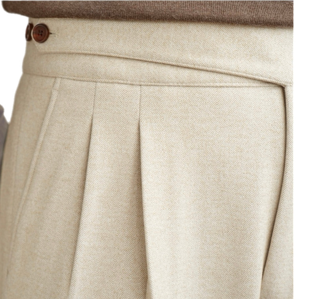 Men's Fashionable Business Casual Formal Pants Straight-Leg Pants Fashion Style Straight Regular Men's Long Suit Pants