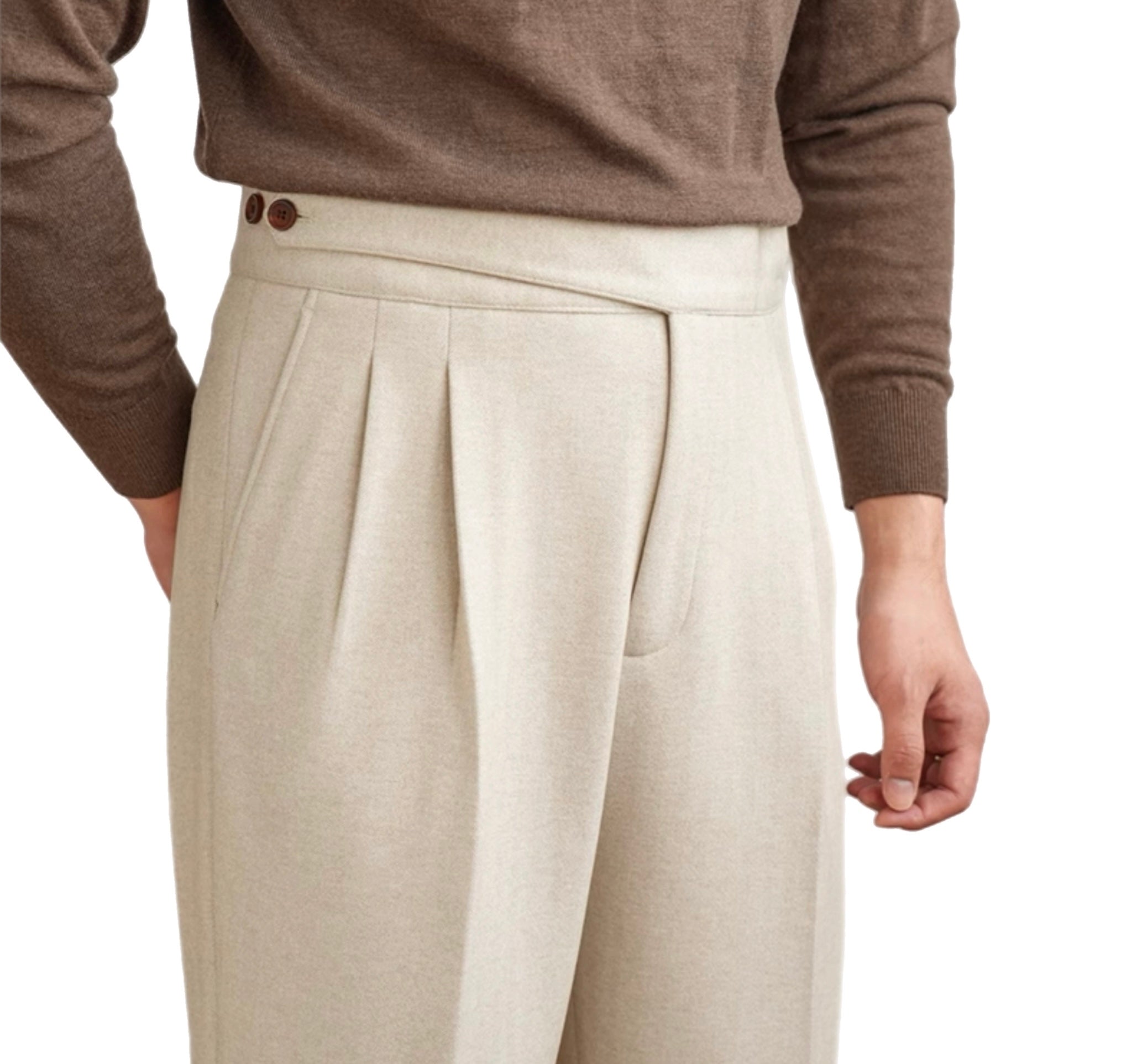 Herenmode, zakelijke casual formele broek, rechte broek, modieuze stijl, rechte, normale herenbroek met lange broekspijpen