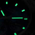 PLADEN Orologio da Uomo con Cinturino in Acciaio, Stile Business, Moda, Luminoso, Sportivo, Movimento al Quarzo, Impermeabile