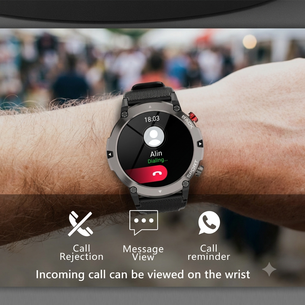 Man Bluetooth Sports Bluetooth Heart Rate Monitor Smartwatch - Acquisti Online