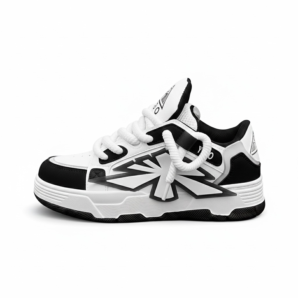 Men's Fashionable Sneakers Shoes Breathable Waterproof Height Increasing Lace-up Dad Men's Casual Sports Sneakers